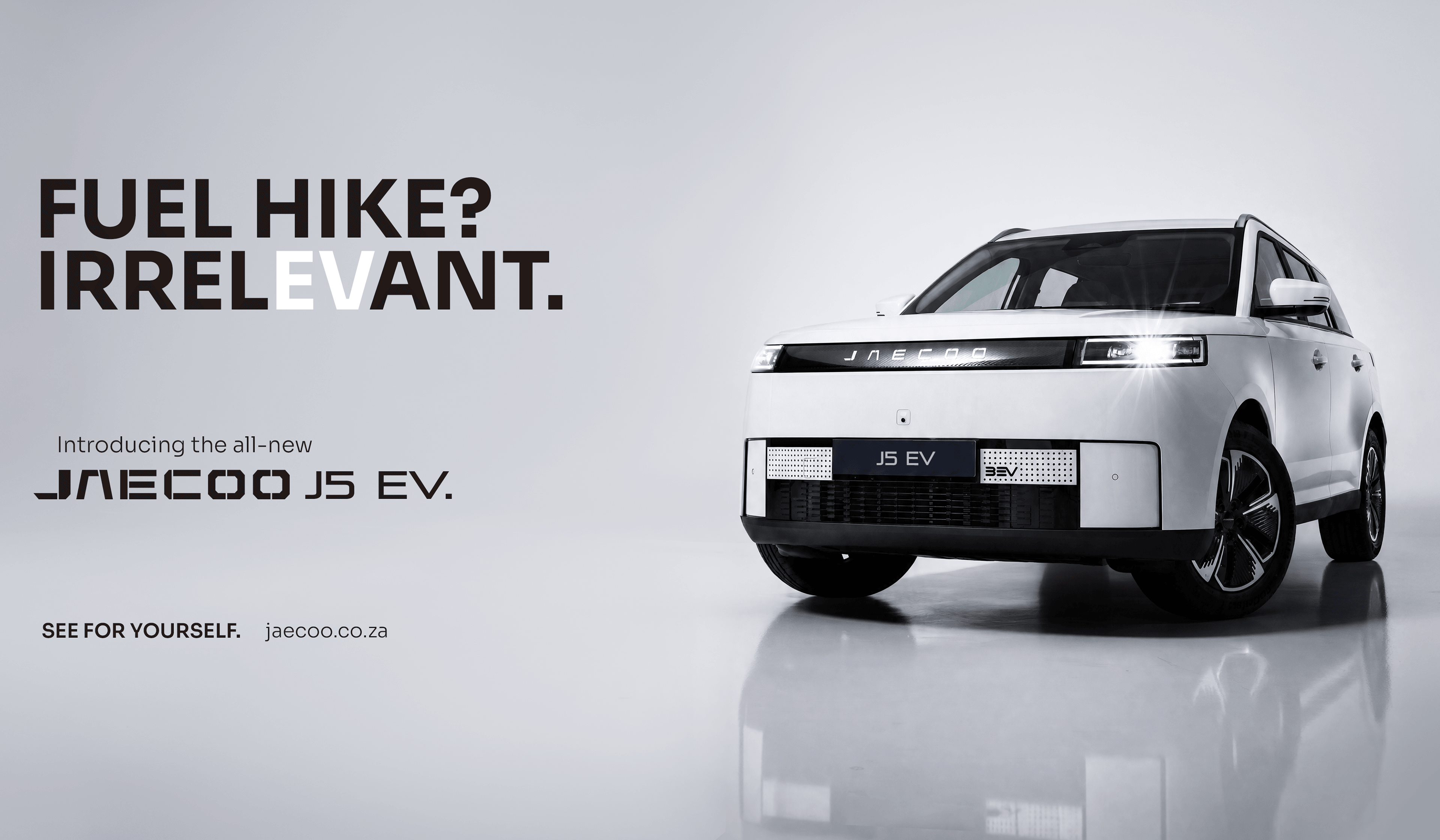 JAECOO J5 EV — Fuel hike? Irrelevant.
